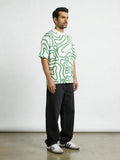 Herbal White All-Over Print Boxy Tee