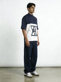 Two-Panel Minimal Branding boxy Tee