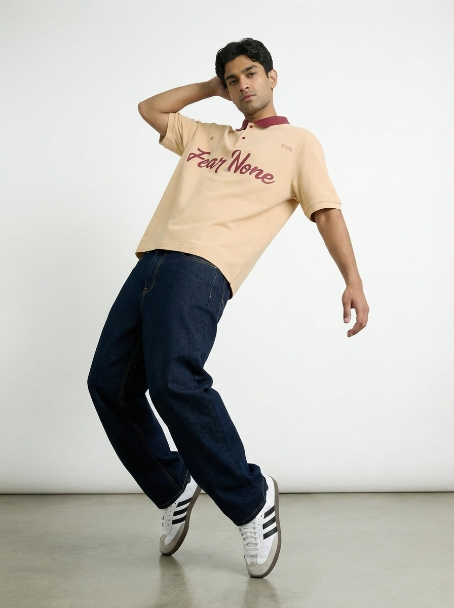 Herbal Cotton Contrast Collar branding Polo