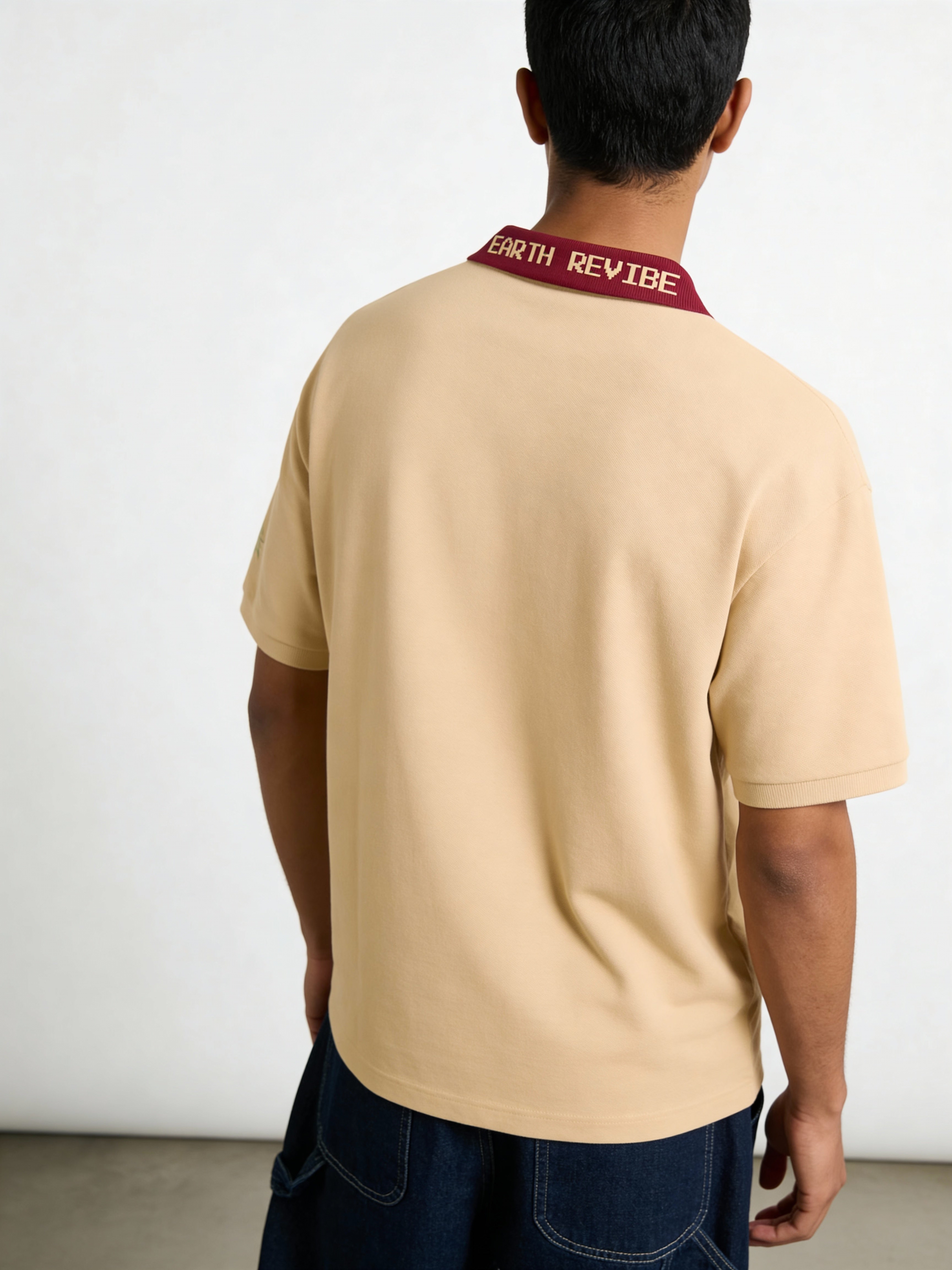 Herbal Cotton Contrast Collar branding Polo